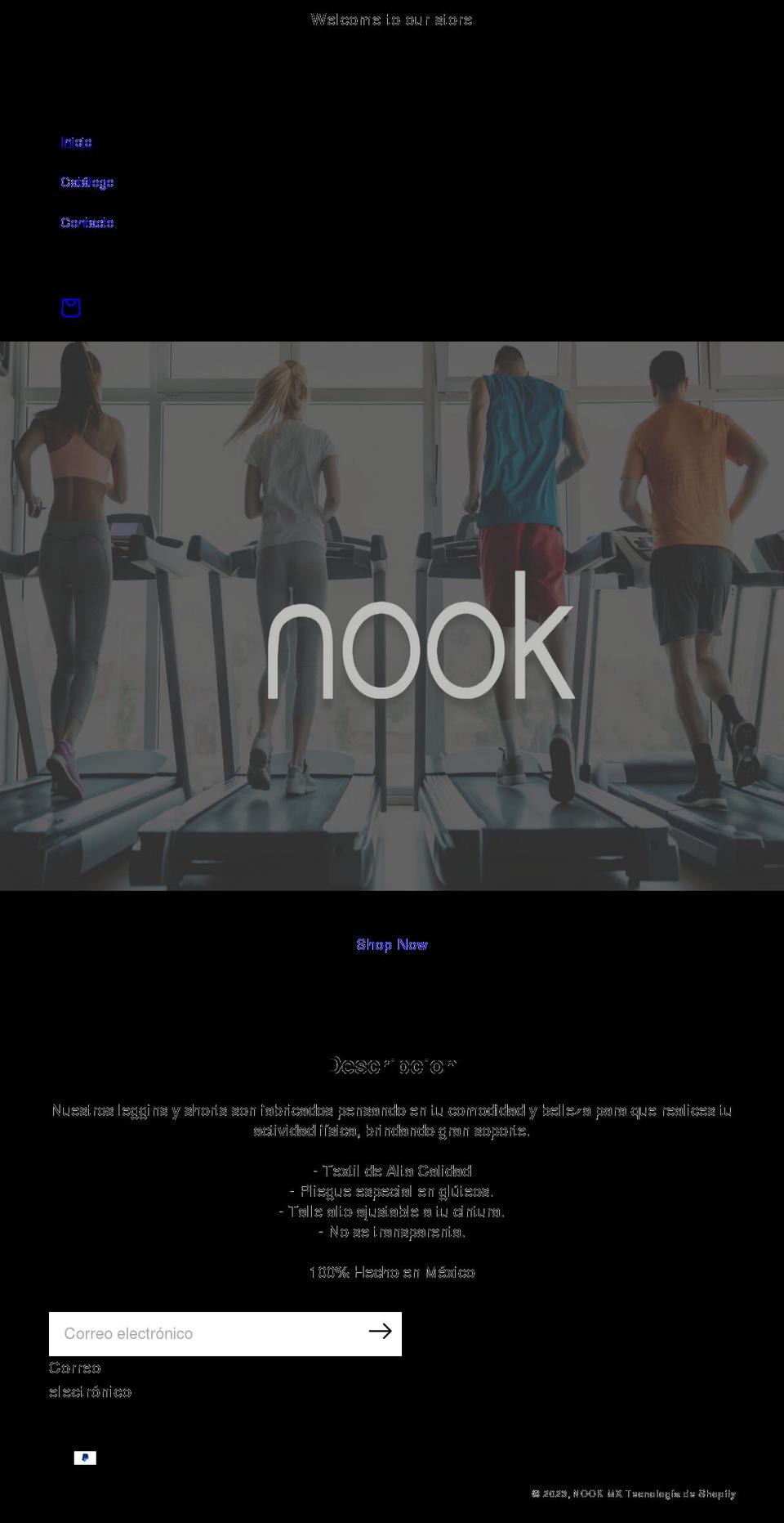 nook.com.mx shopify website screenshot