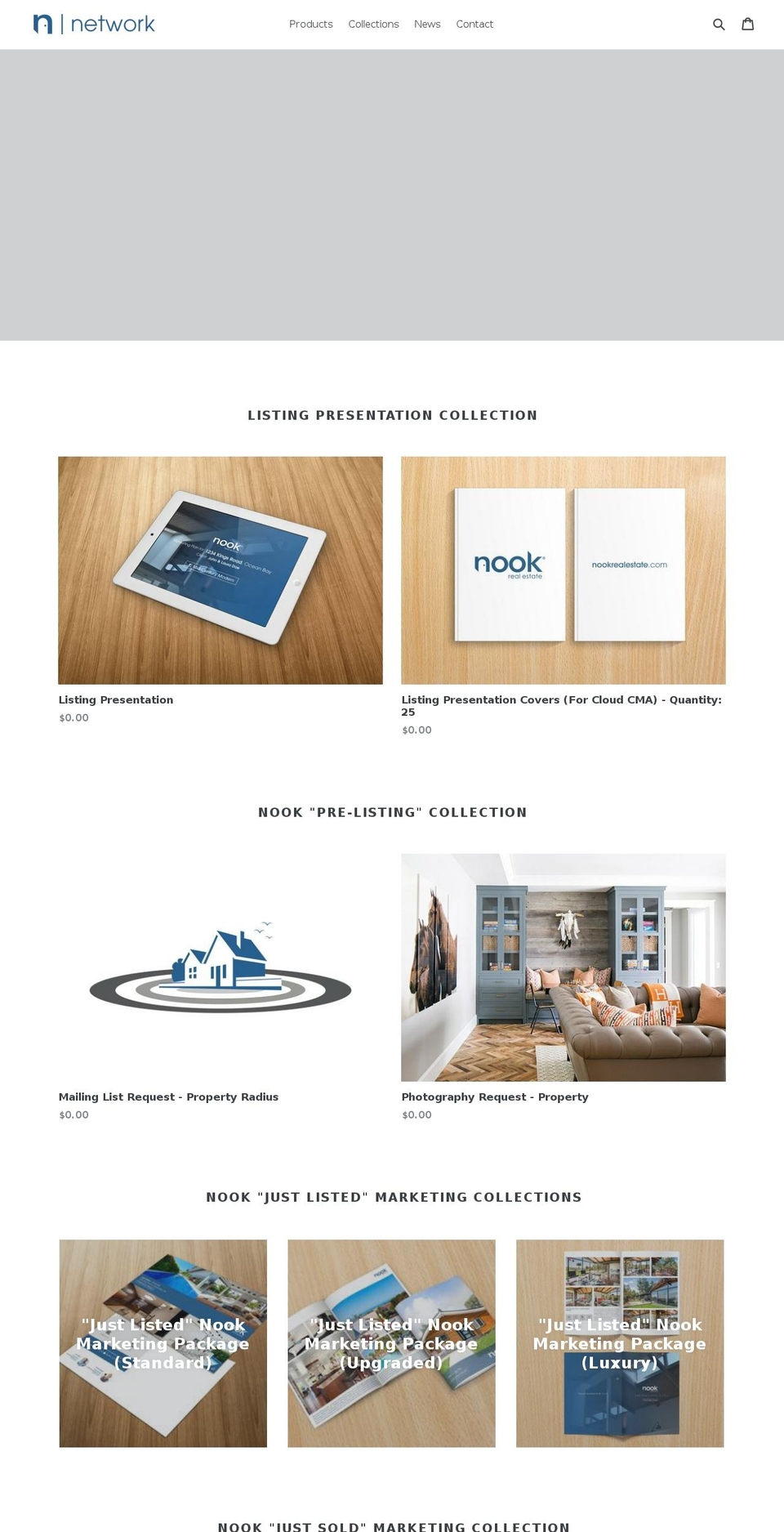 nooknetwork.com shopify website screenshot