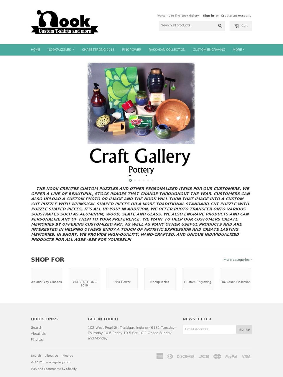 nookpuzzles.com shopify website screenshot