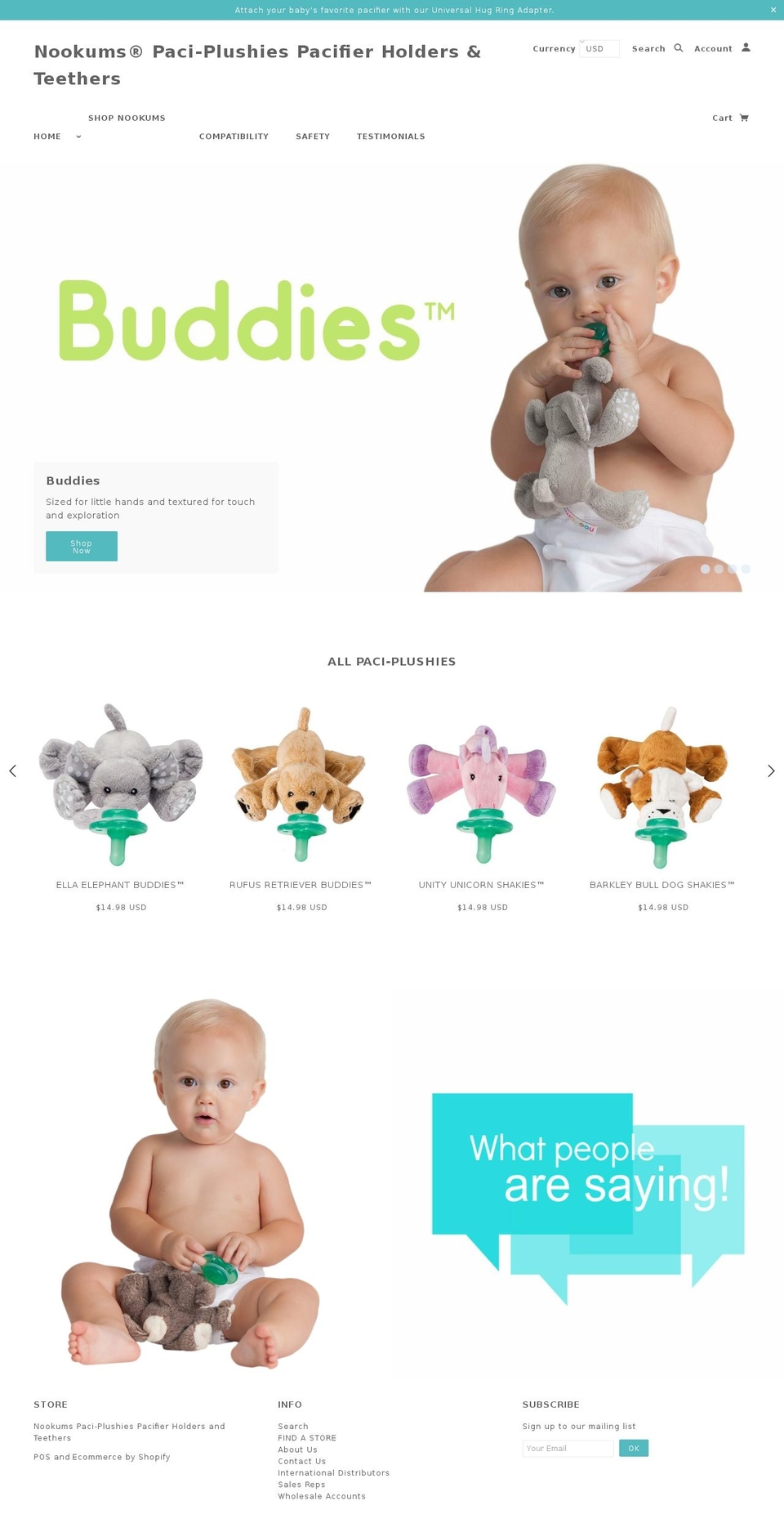 nookums.com — Shopify storefront screenshot