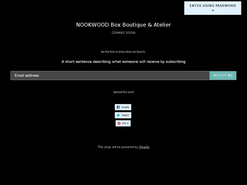 nookwood.com — Shopify storefront screenshot