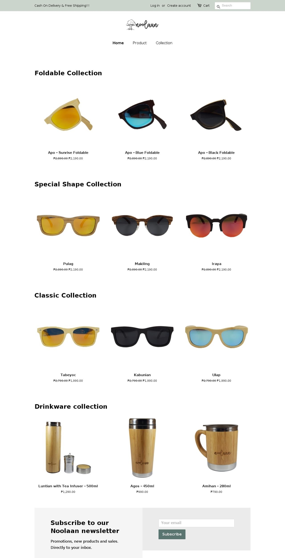 noolaan.com shopify website screenshot
