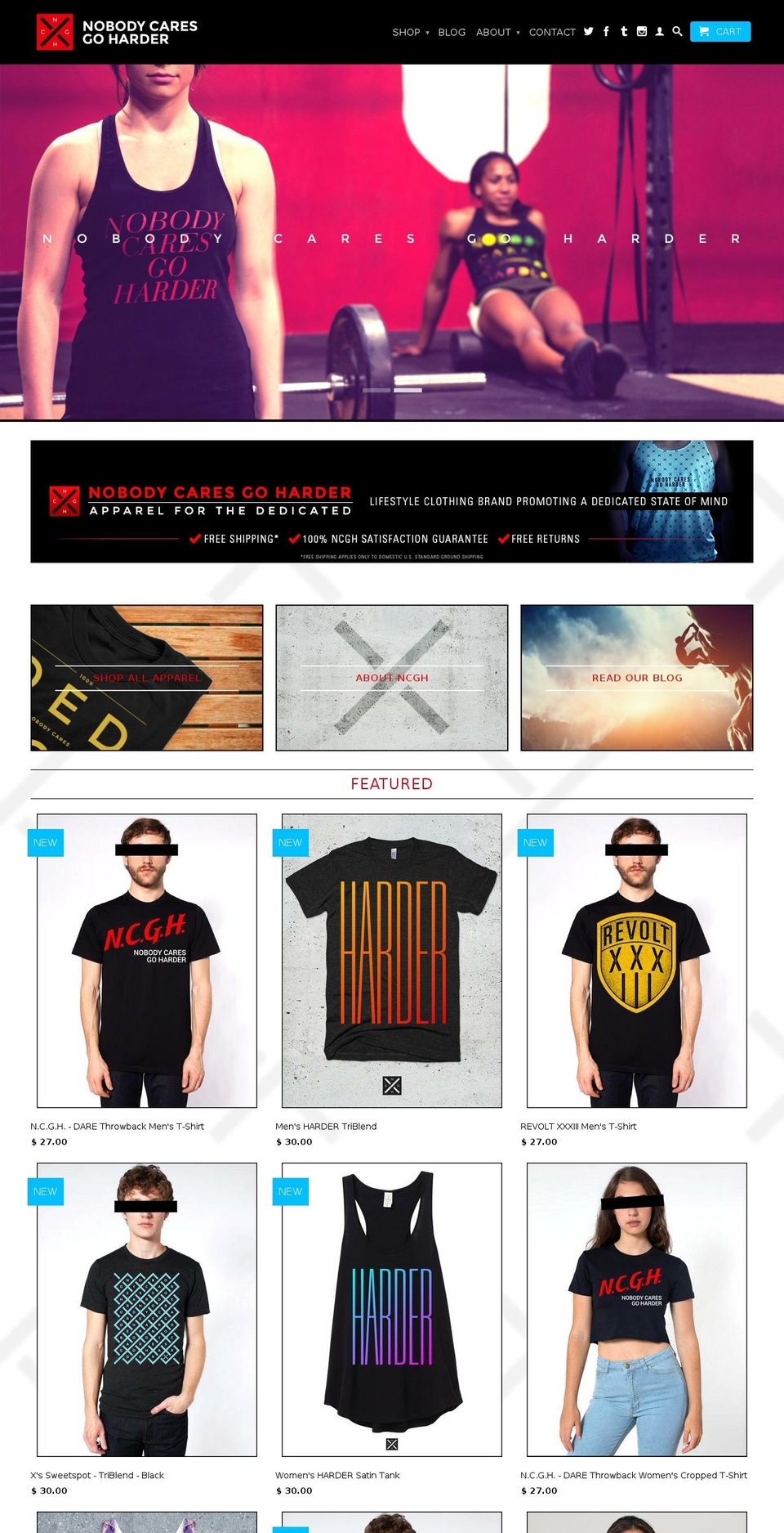 WeMakeWebsites V1.1 Shopify theme site example noonecaresgoharder.com