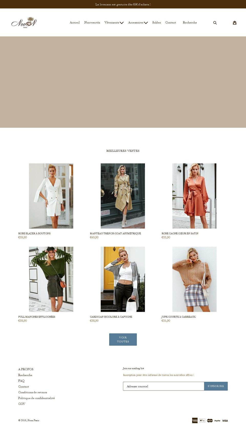 noonparis.com — Shopify storefront screenshot