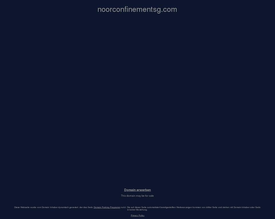 noorconfinementsg.com — Shopify storefront screenshot