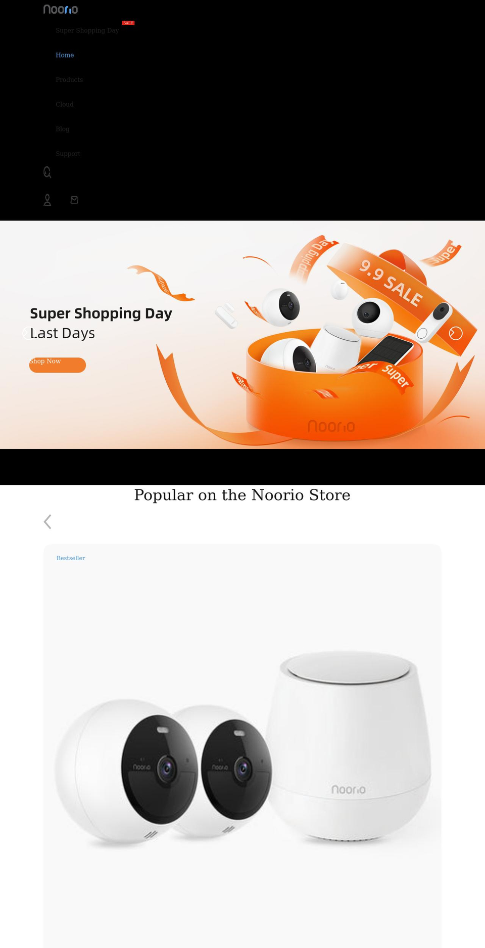 noorio.com shopify website screenshot