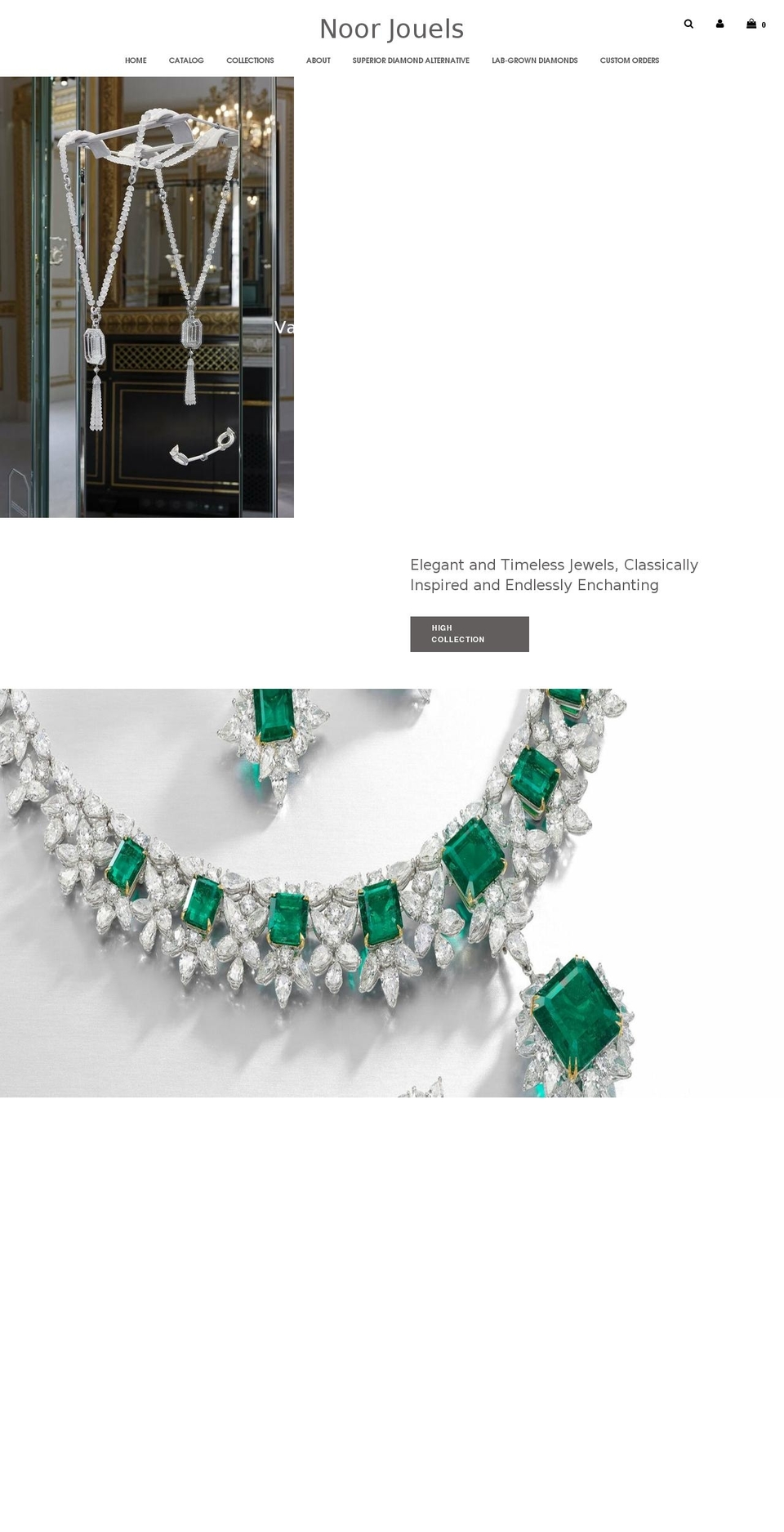 noorjouels.com shopify website screenshot