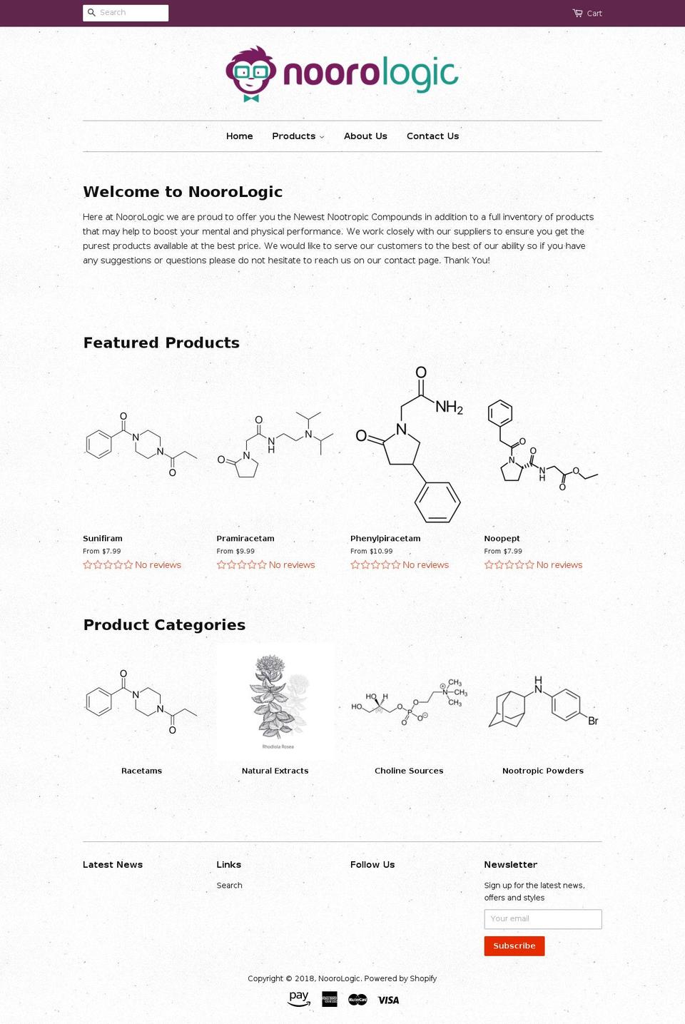 noorologic.com — Shopify storefront screenshot