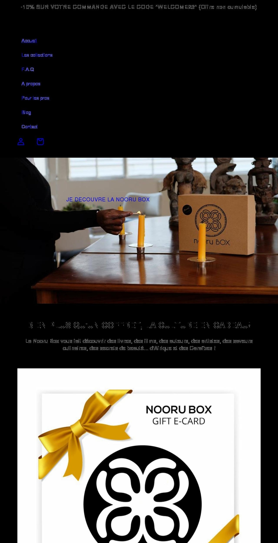 noorubox.com shopify website screenshot