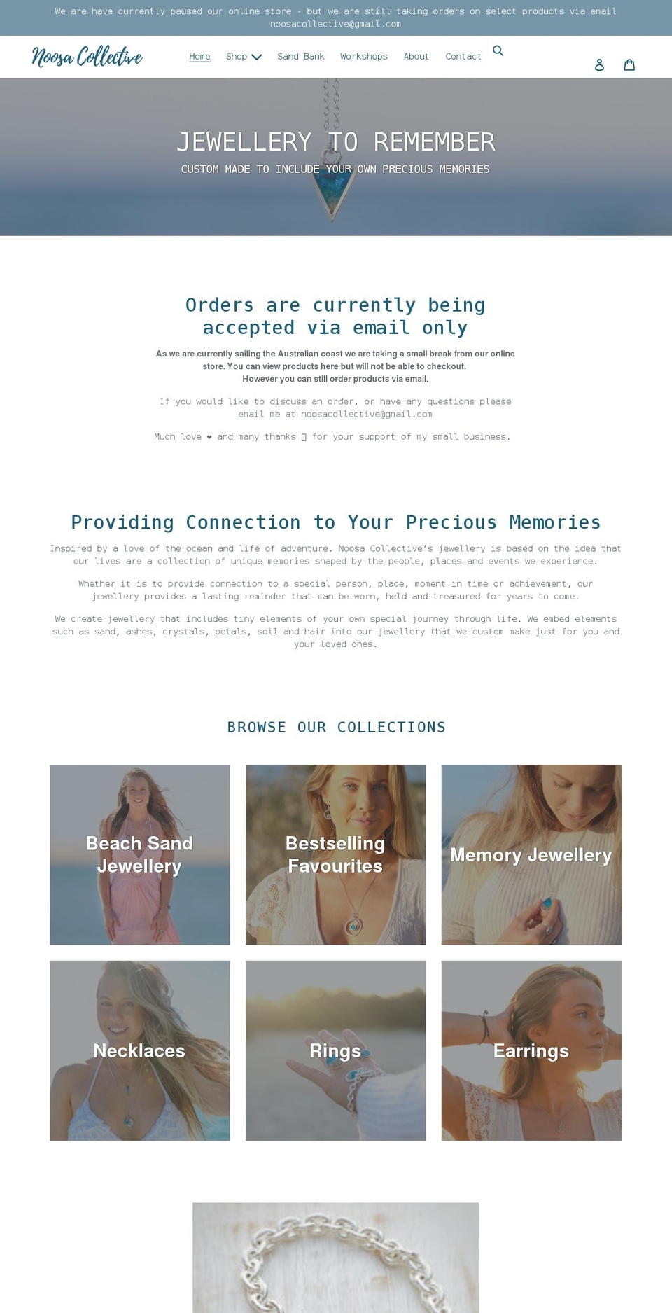 noosacollective.com shopify website screenshot