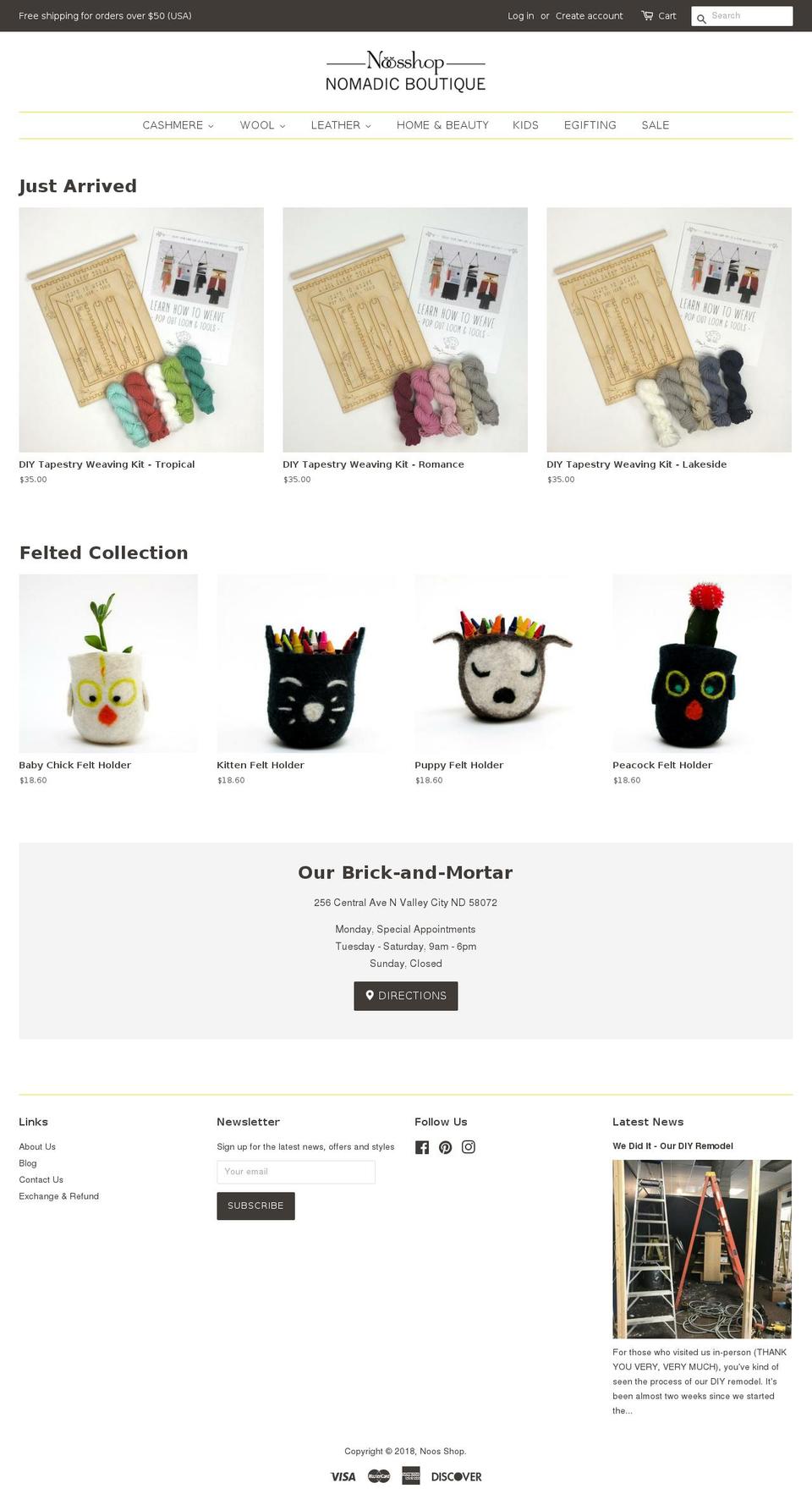noosshop.com shopify website screenshot