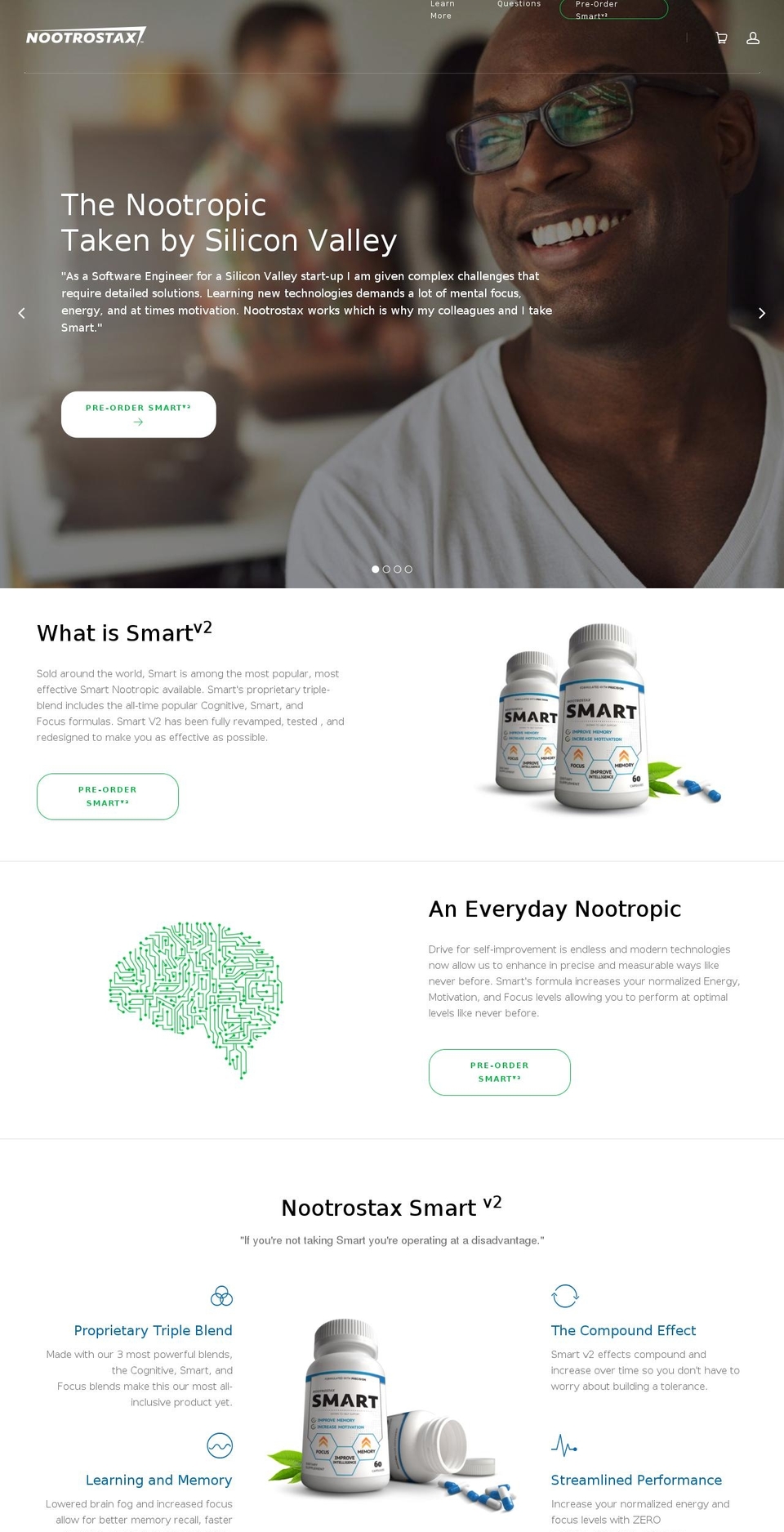 nootrostax.com shopify website screenshot