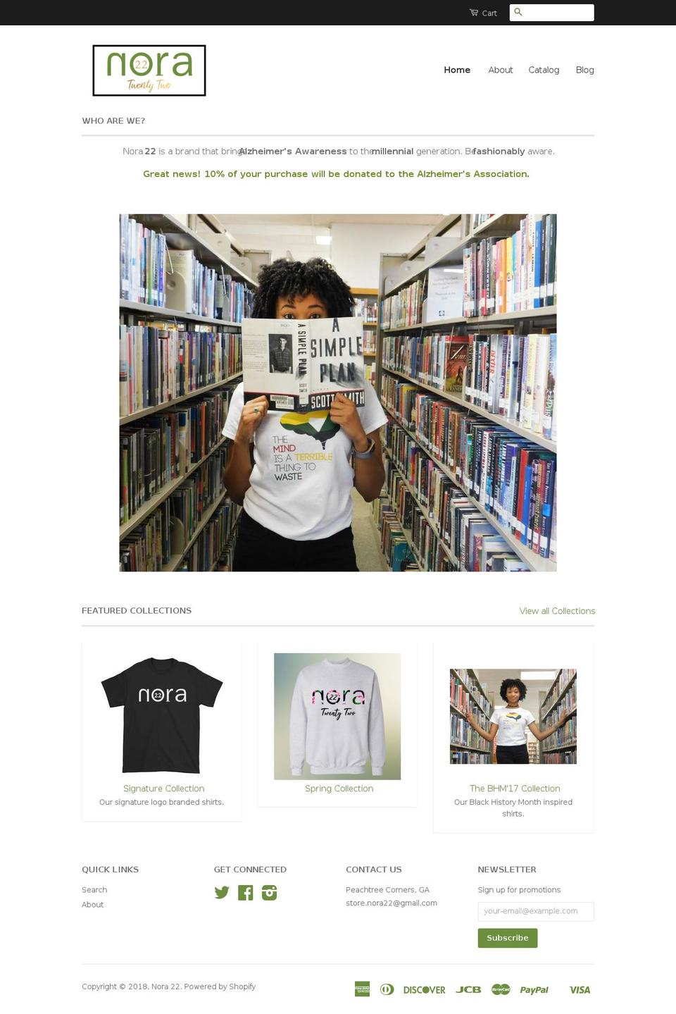 nora22.com shopify website screenshot