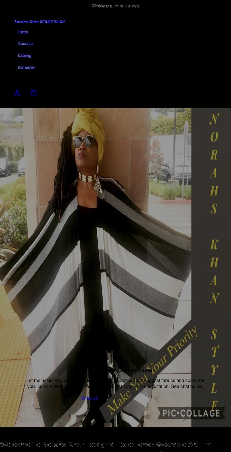 norahs-khan-wisee-shop.myshopify.com shopify website screenshot