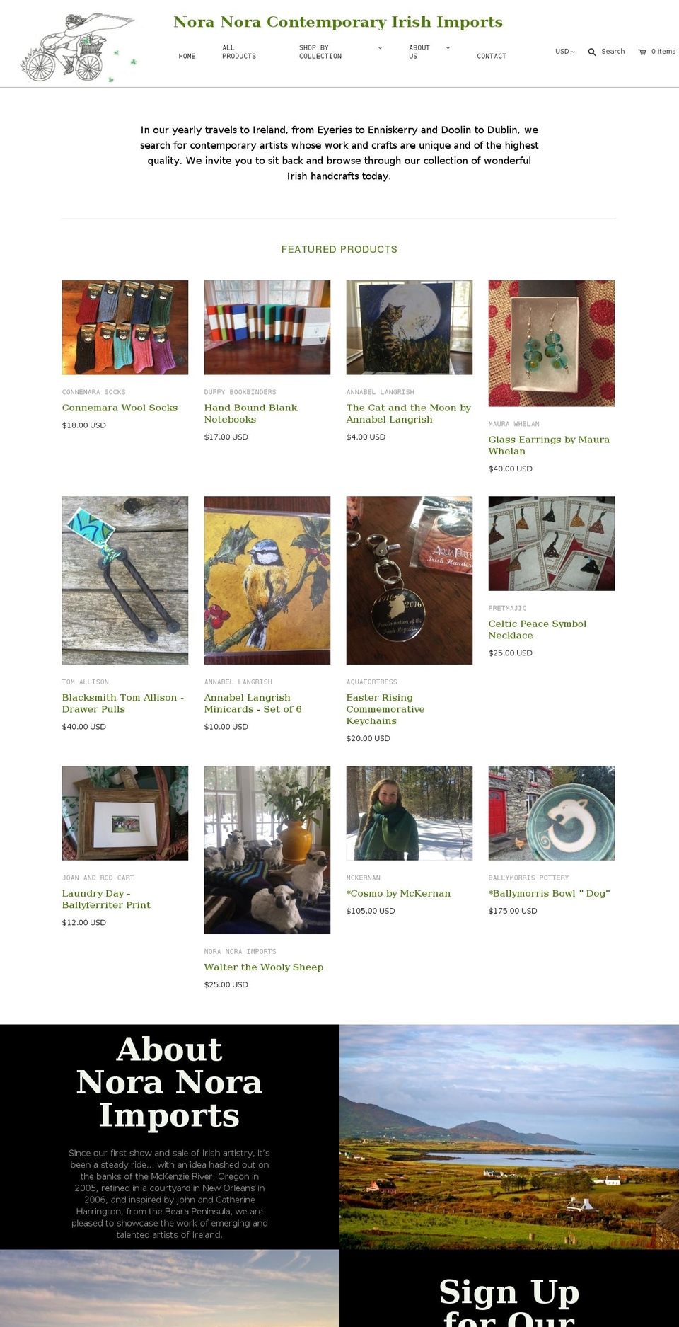 noranoraimports.com shopify website screenshot