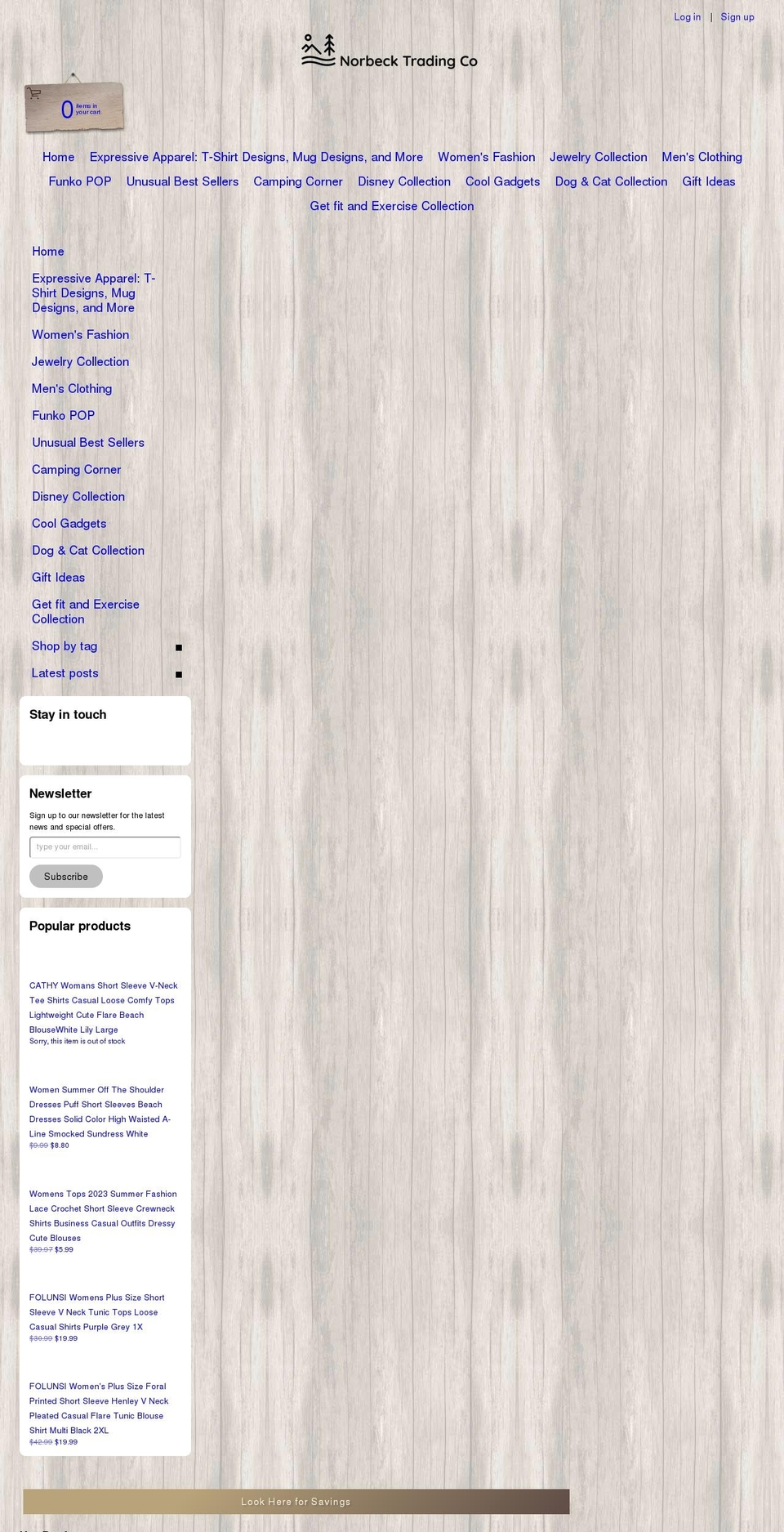 norbecktrading.com shopify website screenshot