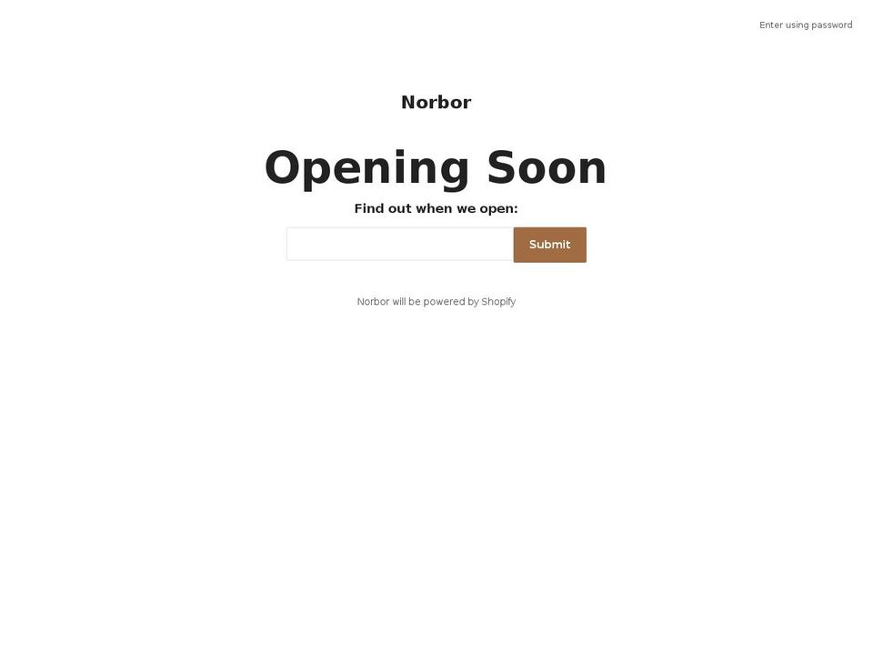 norbor.com — Shopify storefront screenshot