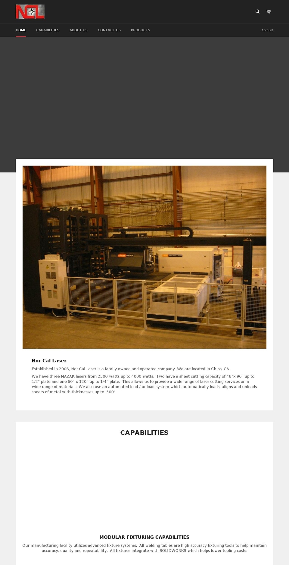 norcal-laser.com — Shopify storefront screenshot