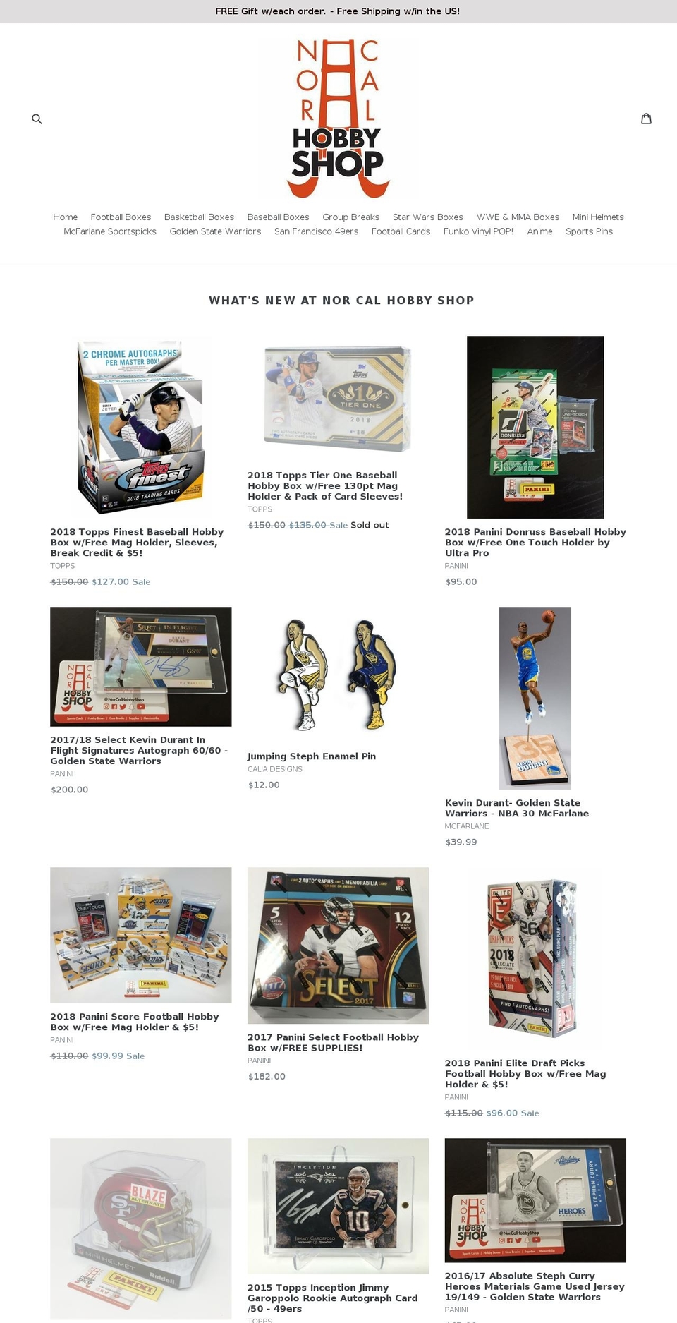 norcalhobbyshop.com shopify website screenshot