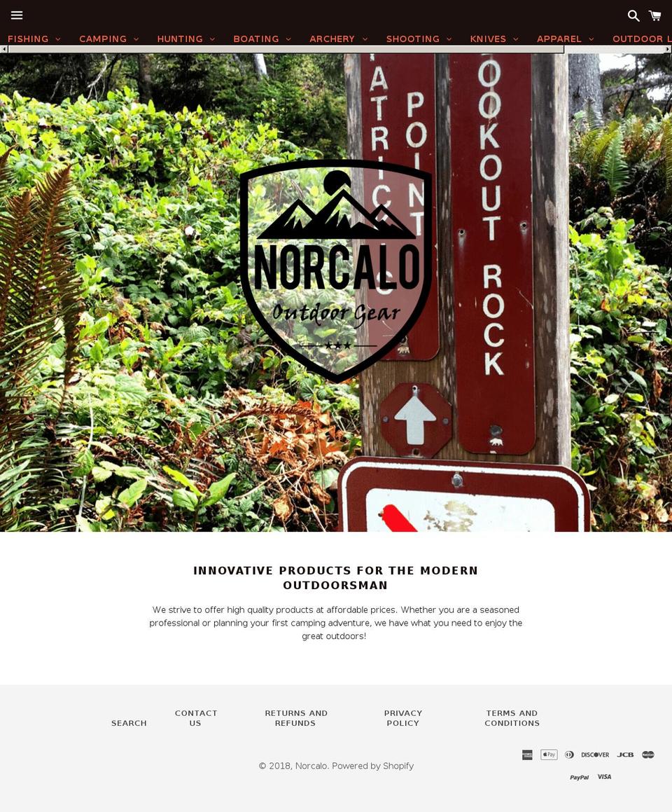 norcaloutdoorsman.com — Shopify storefront screenshot