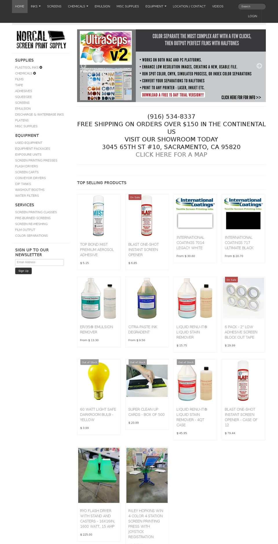 norcalsps.com shopify website screenshot