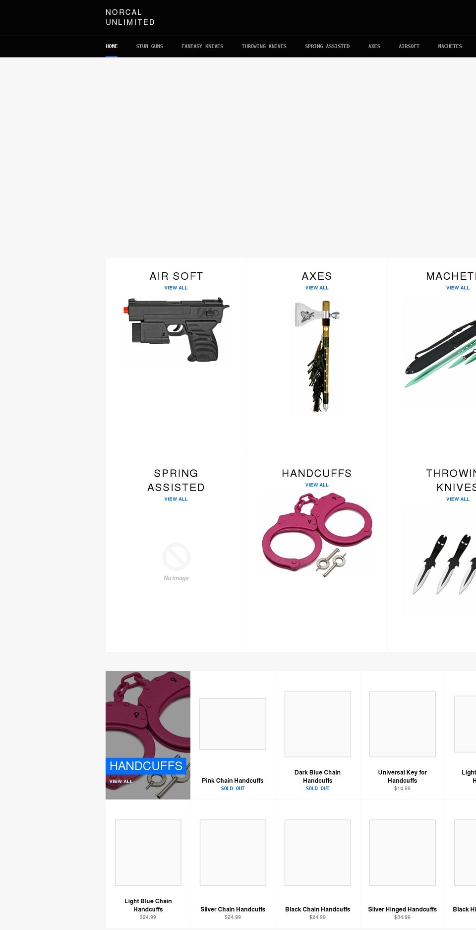 norcalunlimited.com shopify website screenshot