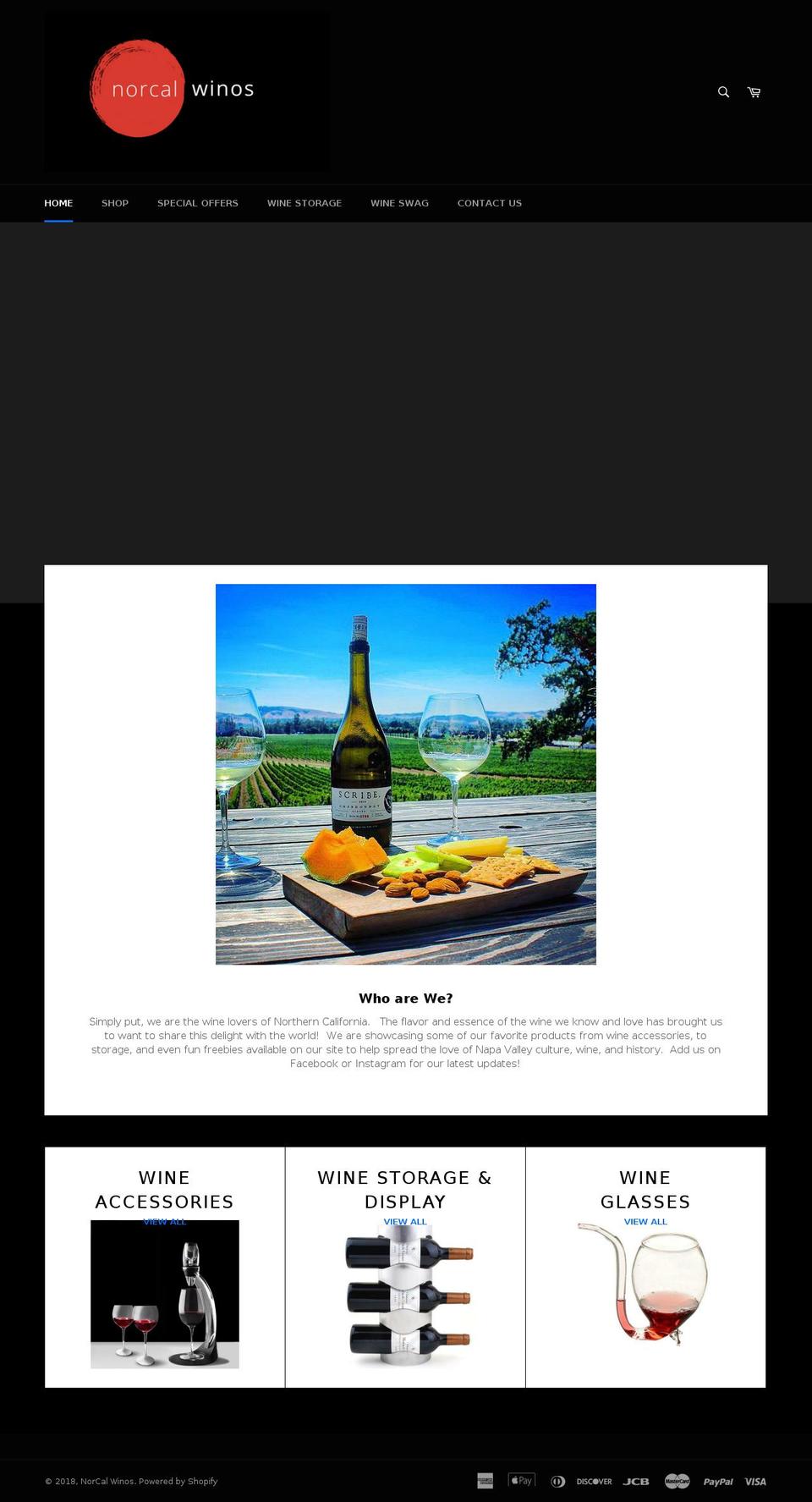 norcalwinos.com — Shopify storefront screenshot