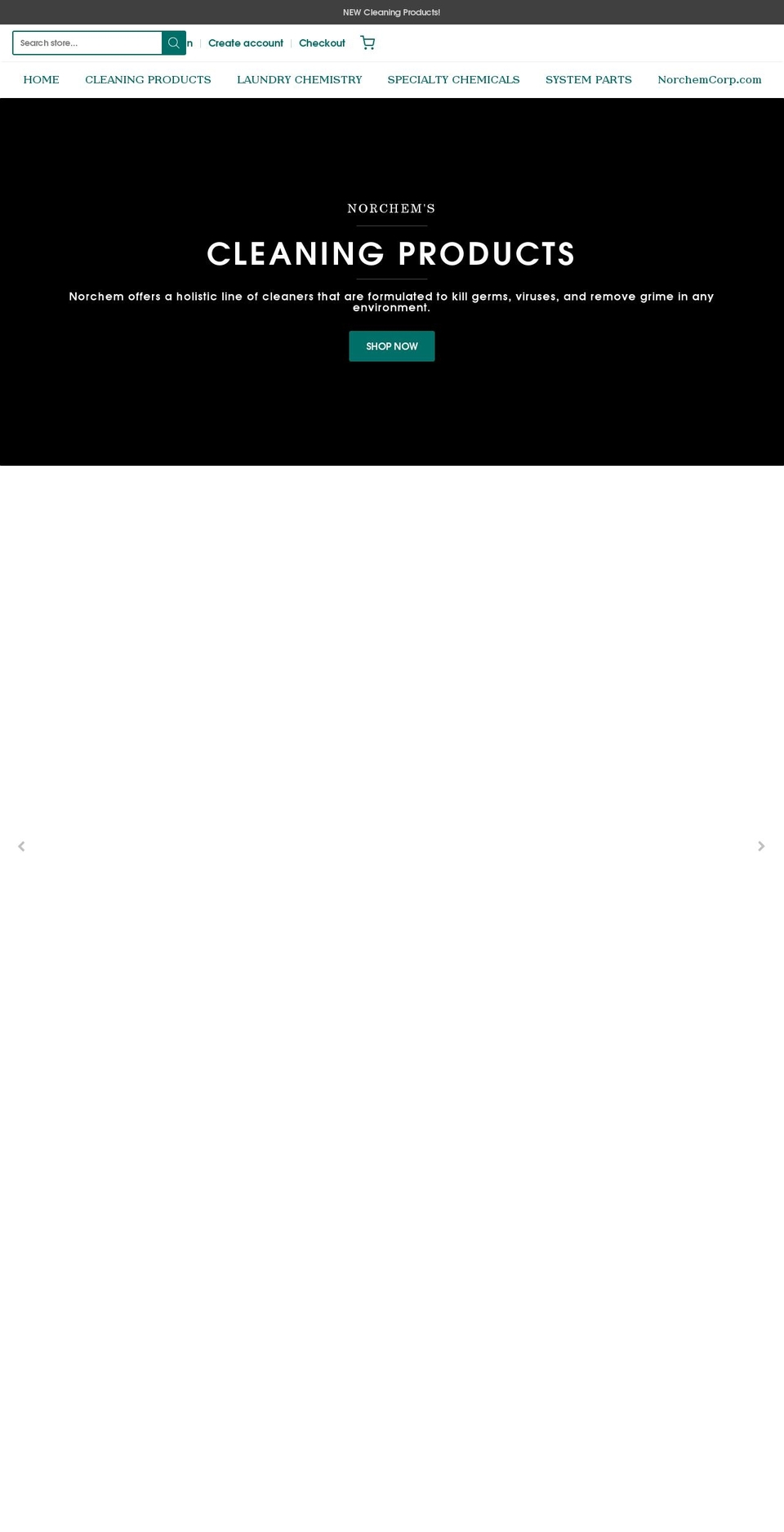 norchem.shop shopify website screenshot
