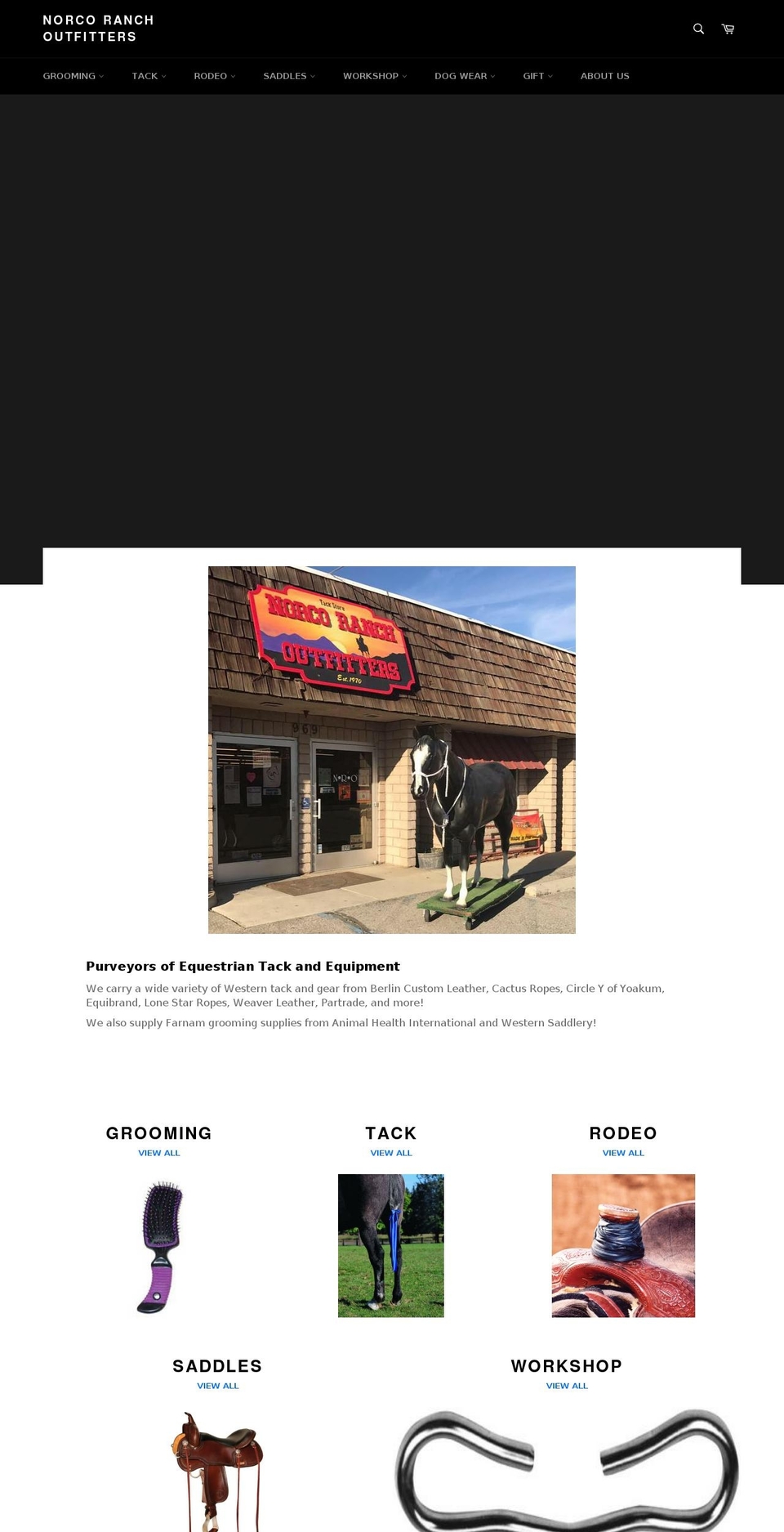 norcoranchoutfitters.com — Shopify storefront screenshot