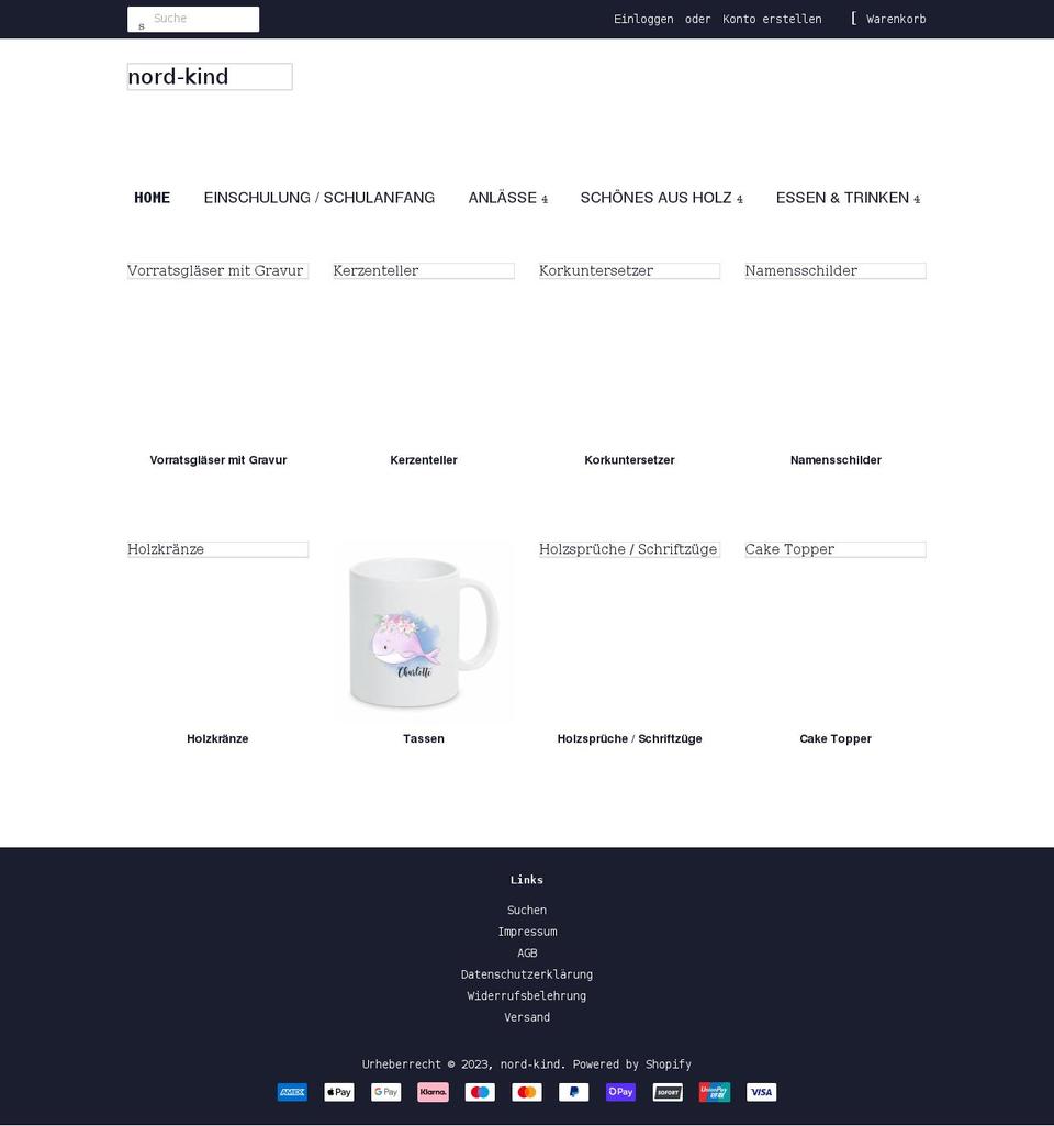 nord-kind.com shopify website screenshot