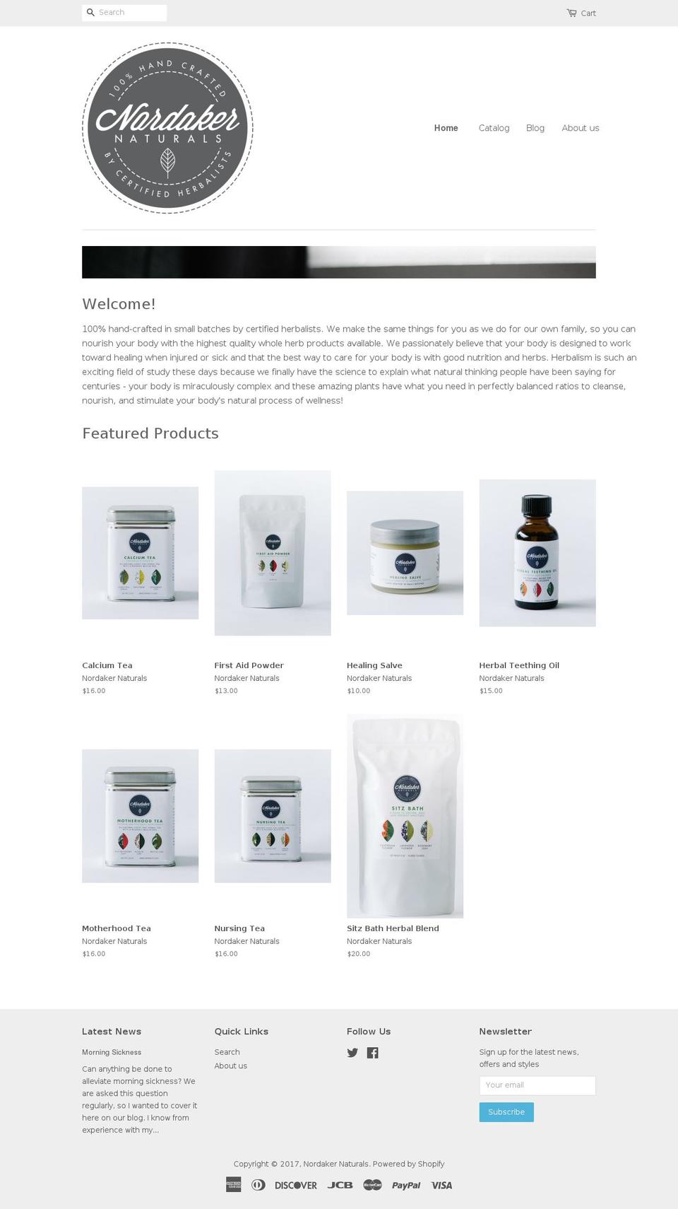 nordaker.com shopify website screenshot