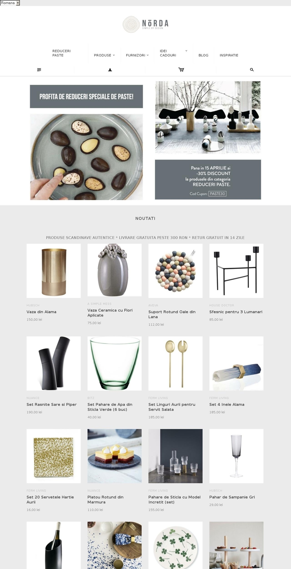 nordashop.com shopify website screenshot