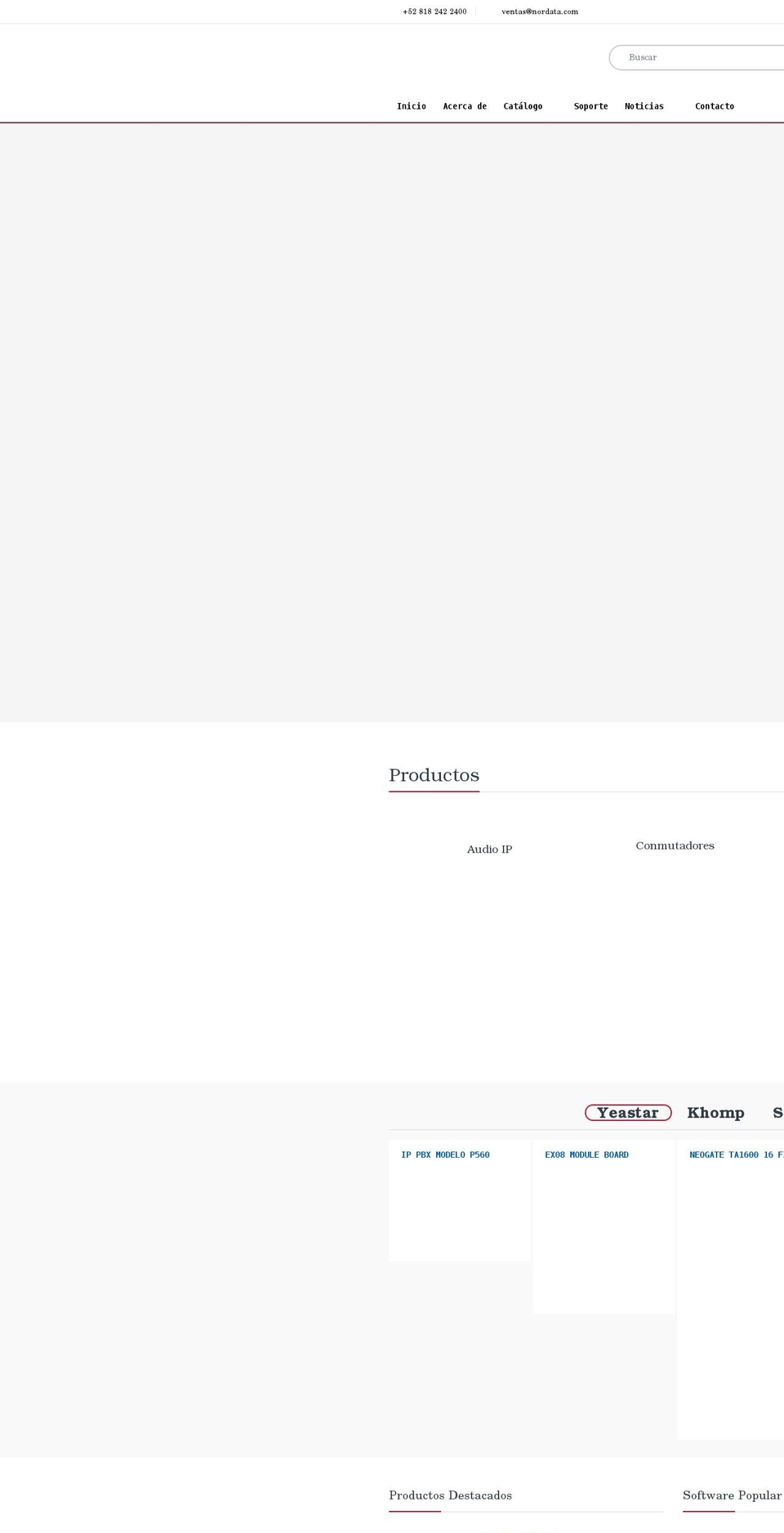 Electro - Nordata Shopify theme site example nordata.com