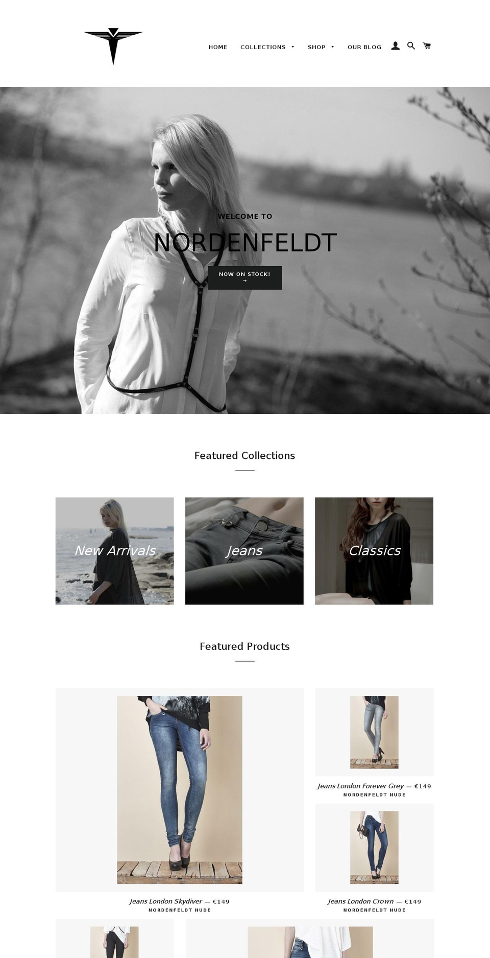 nordenfeldt.com shopify website screenshot