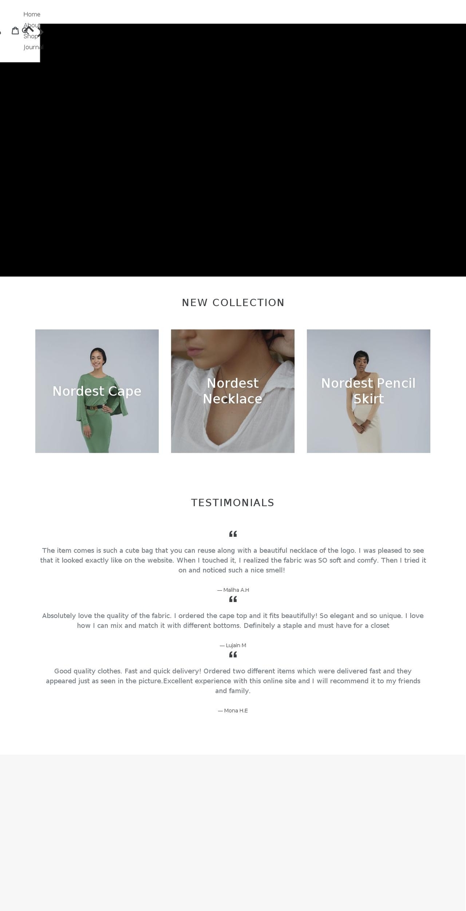 nordestwear.com — Shopify storefront screenshot