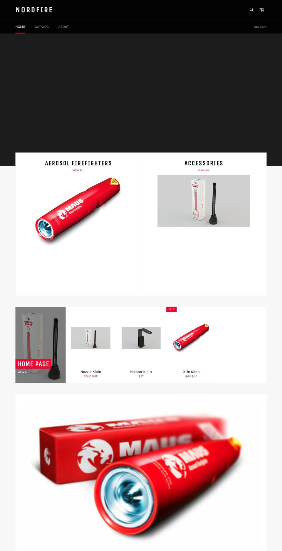 nordfireinc.com — Shopify storefront screenshot