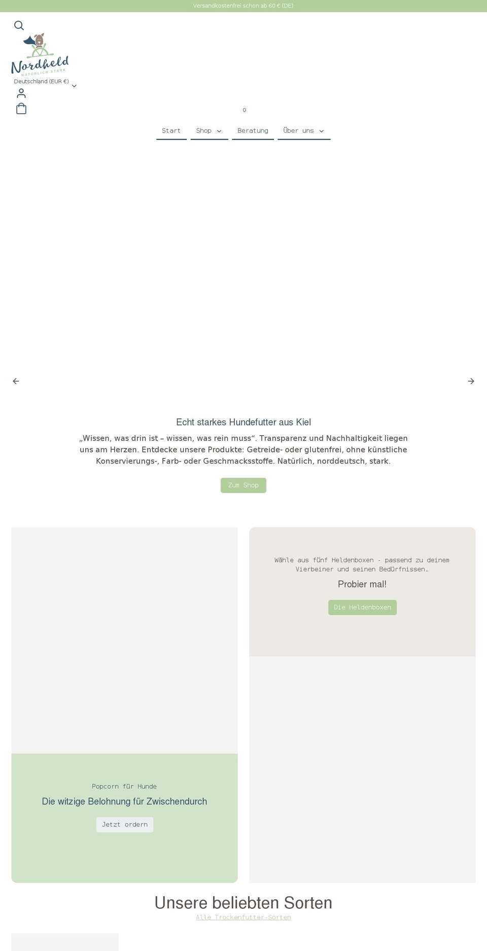 nordheld.com shopify website screenshot