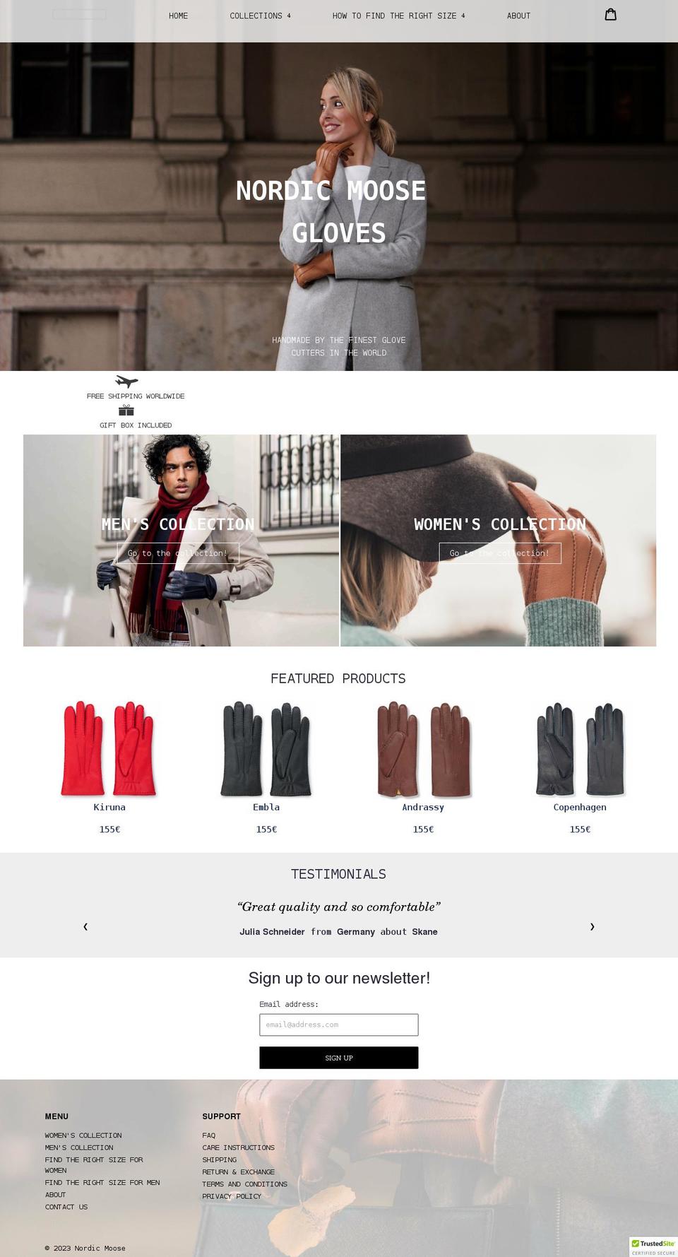 nordic-moose.com shopify website screenshot