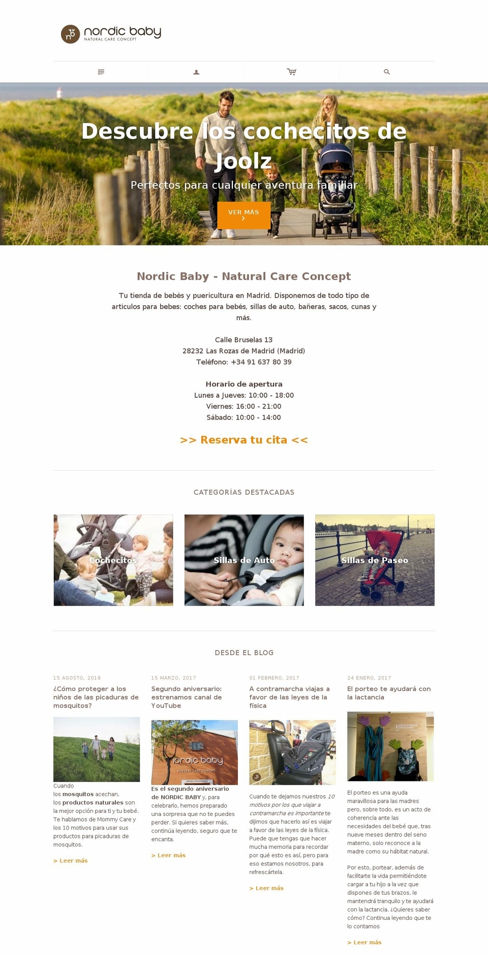 nordicbaby.es shopify website screenshot