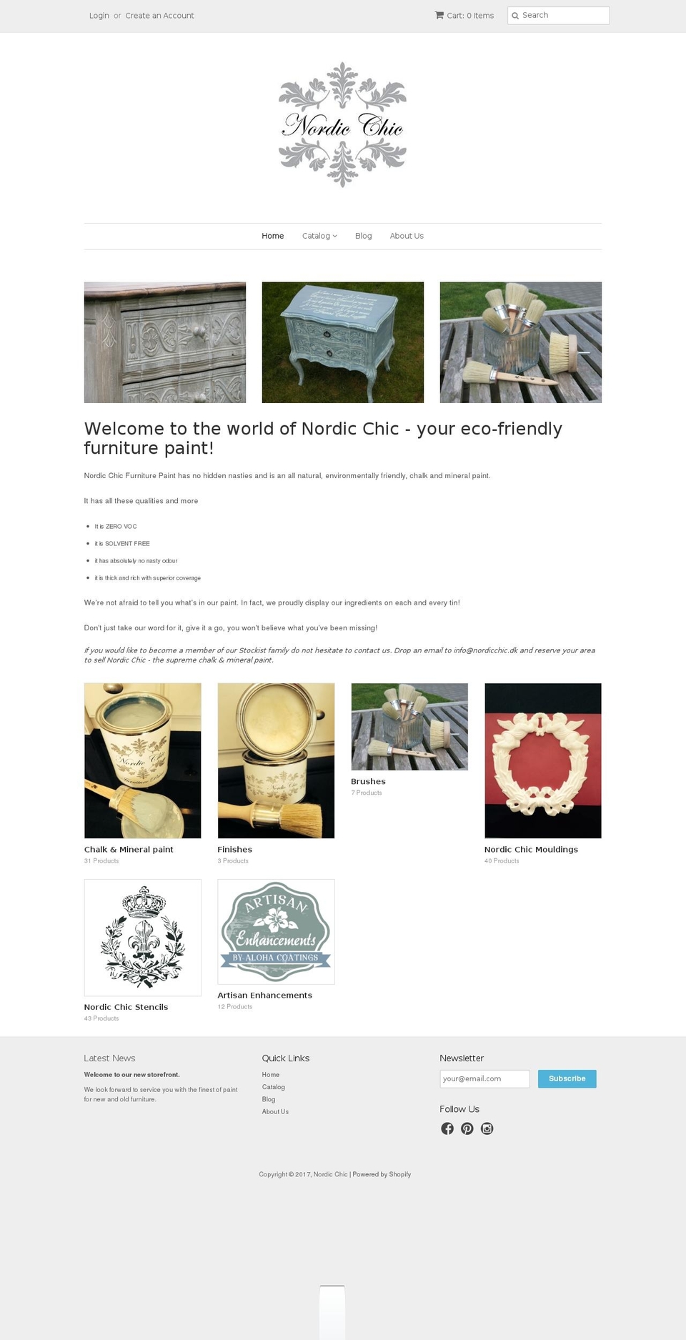 nordicchic.eu shopify website screenshot