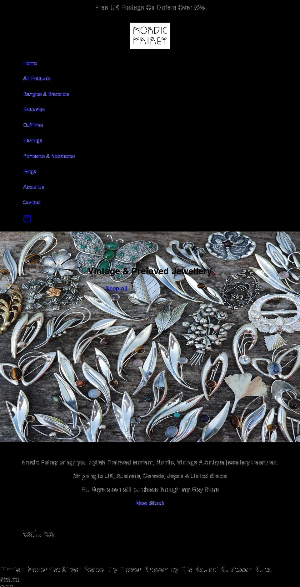 nordicfairey.co.uk shopify website screenshot