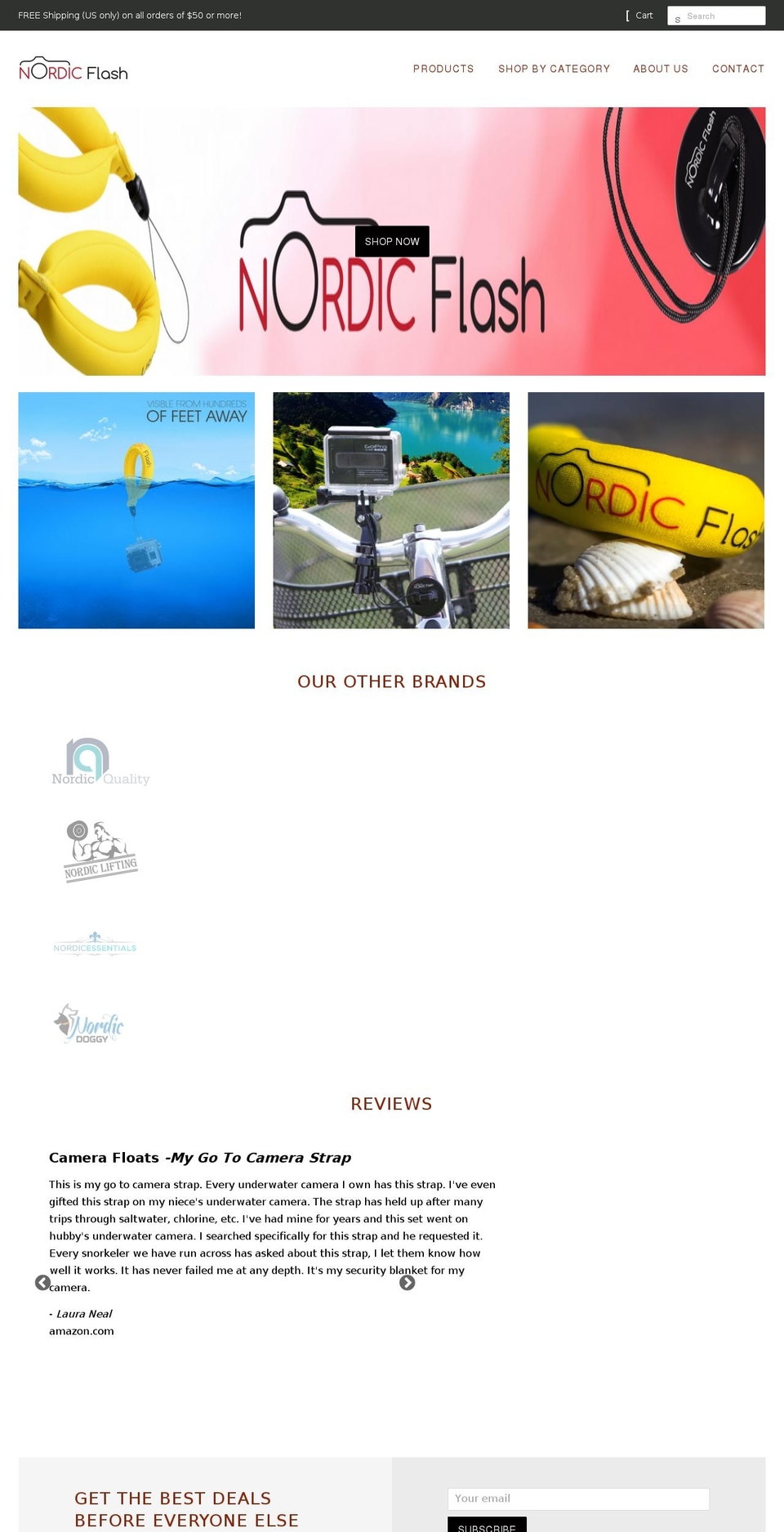 nordicflash.com shopify website screenshot