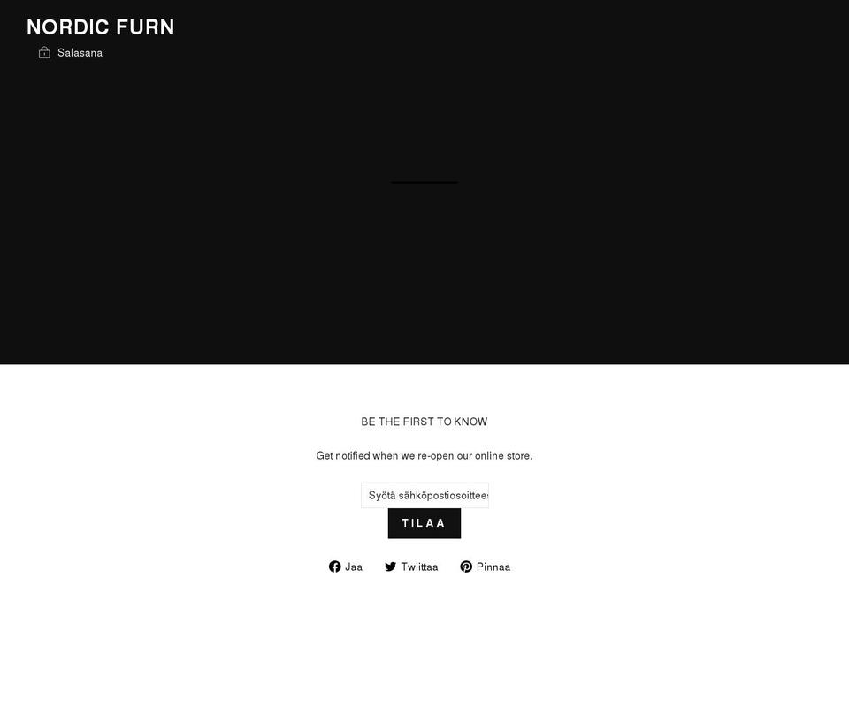 nordicfurn.com shopify website screenshot