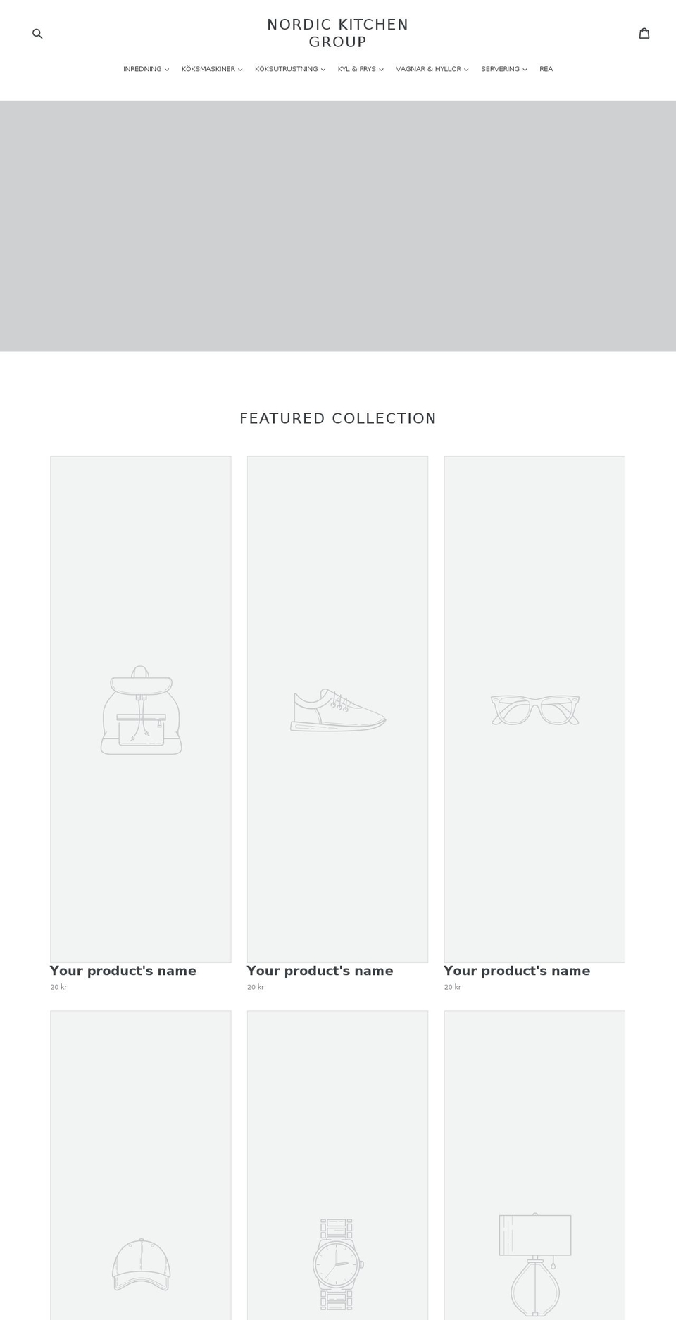 nordickitchengroup.com — Shopify storefront screenshot