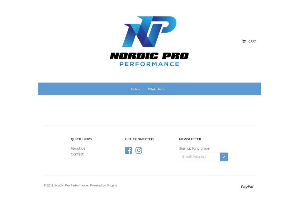 nordicproperformance.com shopify website screenshot