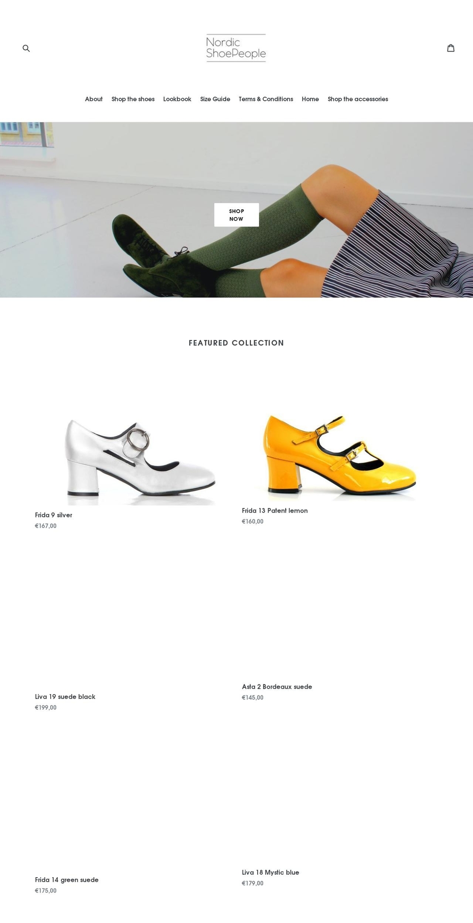 nordicshoepeople.com shopify website screenshot