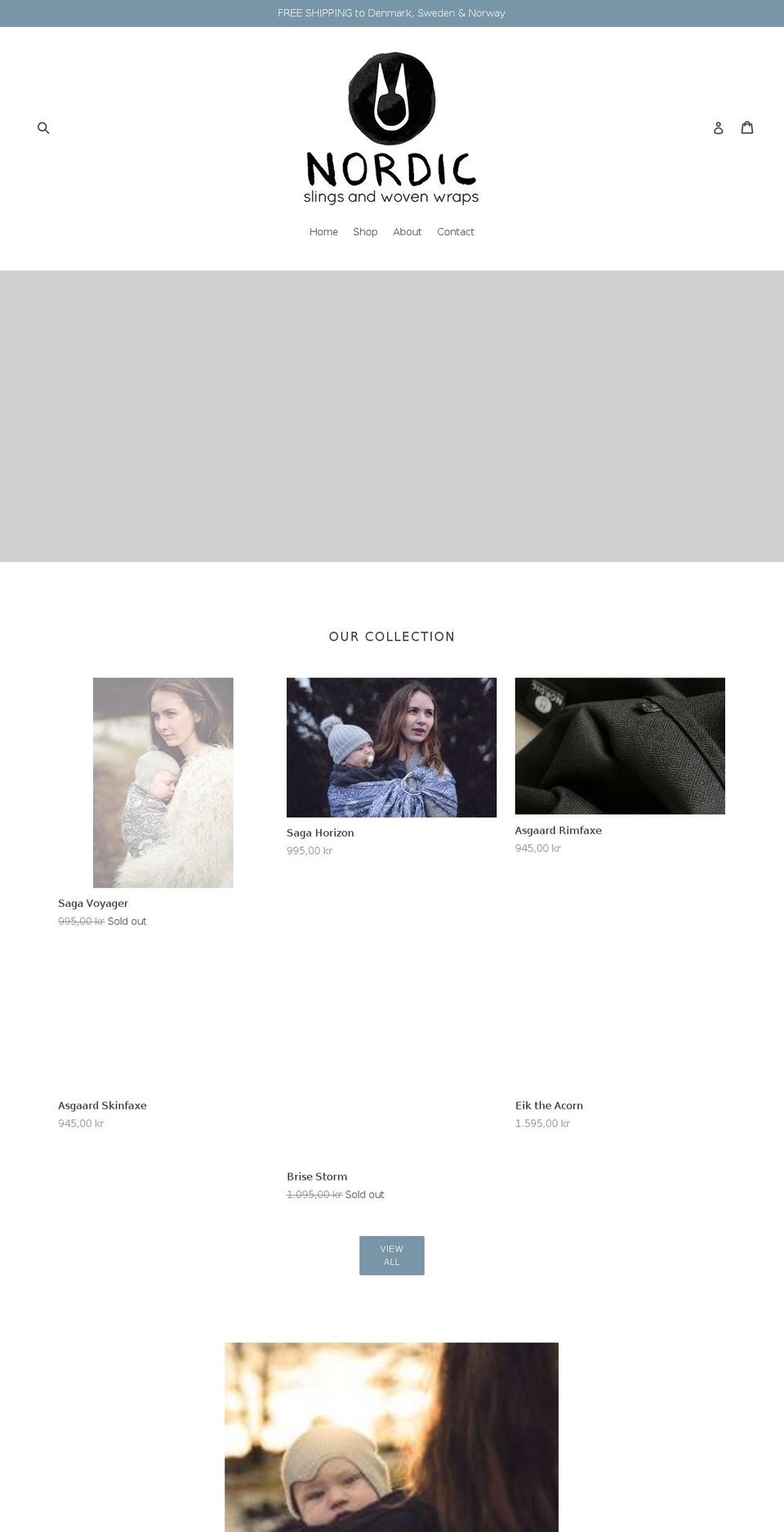 nordicslings.com — Shopify storefront screenshot