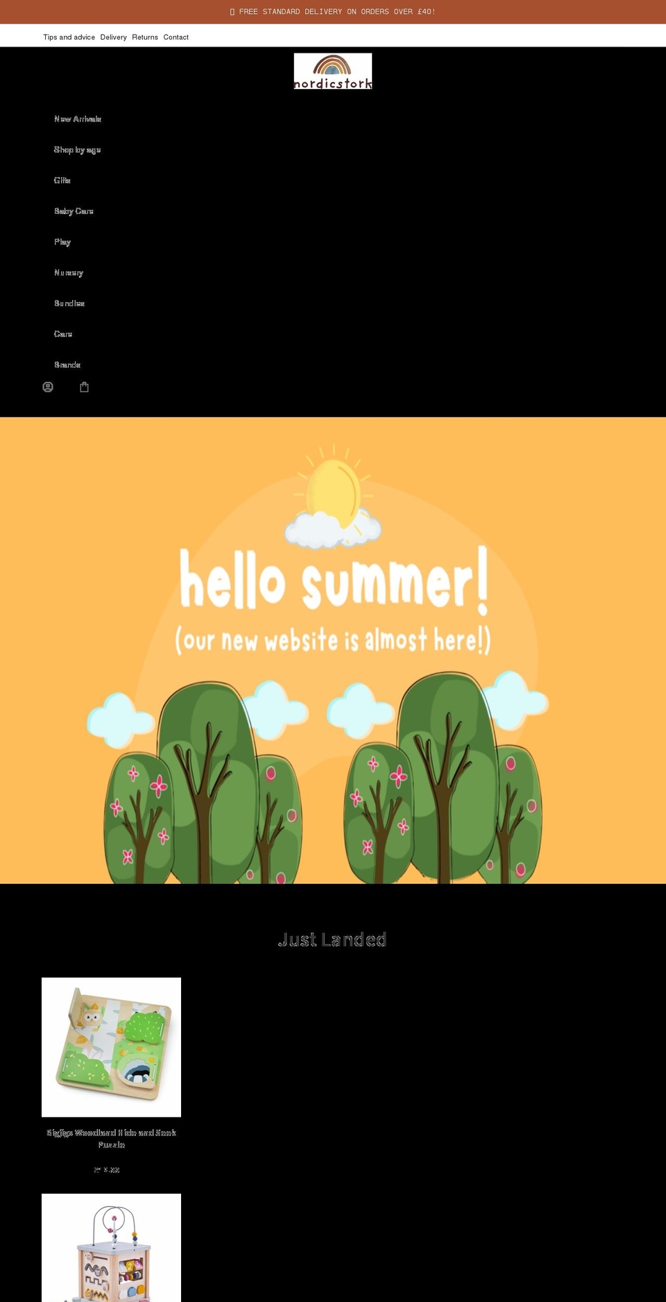 nordicstork.com shopify website screenshot