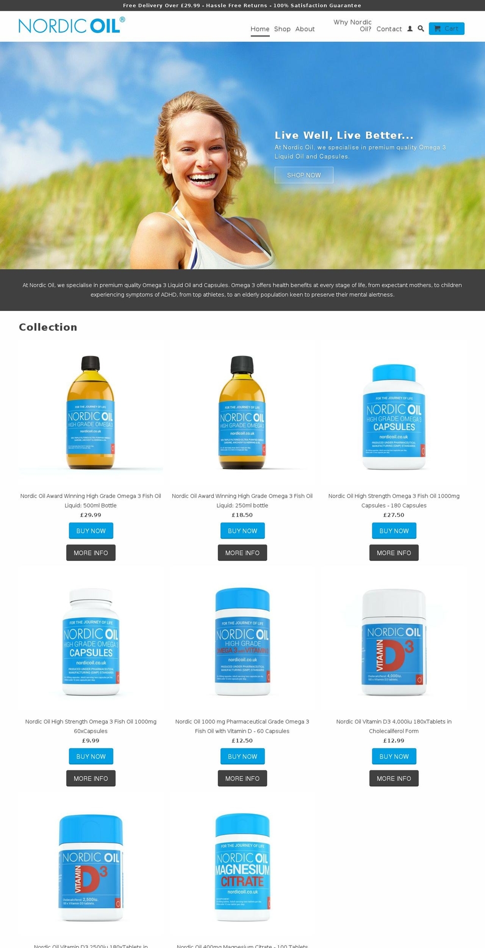 nordicsupplements.com shopify website screenshot