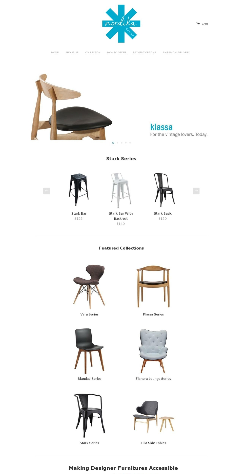 nordikadesign.com — Shopify storefront screenshot